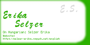 erika selzer business card